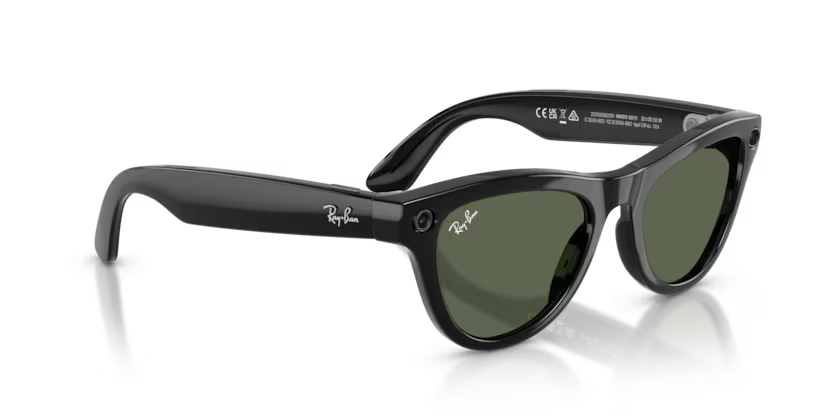 Ray-Ban Meta Gen 2 | RW4014 Skyler | Shiny Black/G15 Green