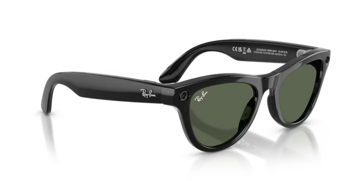 Ray-Ban Meta Gen 2 | RW4014 Skyler | Shiny Black/G15 Green