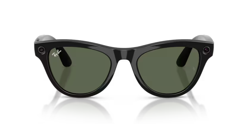 Ray-Ban Meta Gen 2 | RW4014 Skyler | Shiny Black/G15 Green