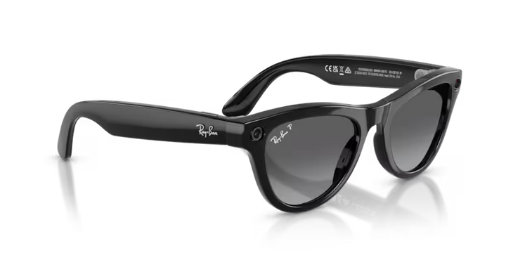 Ray-Ban Meta Gen 2 | RW4014 Skyler | Shiny Black/Gradient Graphite Polarised