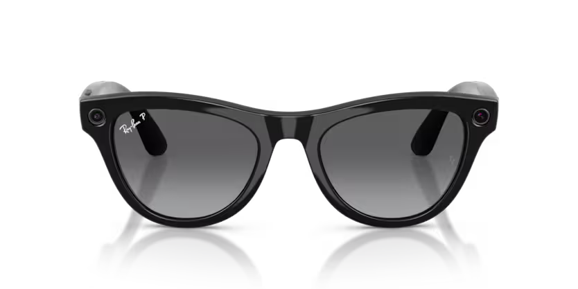 Ray-Ban Meta Gen 2 | RW4014 Skyler | Shiny Black/Gradient Graphite Polarised