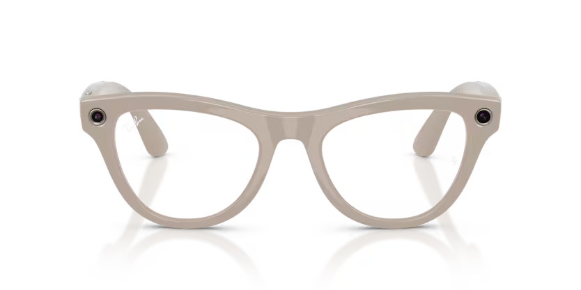 Ray-Ban Meta Gen 2 | RW4014 Skyler | Shiny Chalky Grey Transitions Sapphire