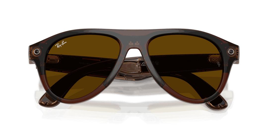 Ray-Ban Meta Gen 3 | RW4016 Aviator | Transparent Umber Transitions Jade