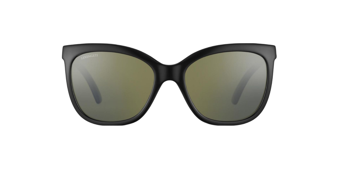 Serengeti | 8971 Agata | Shiny Black Green Polarised