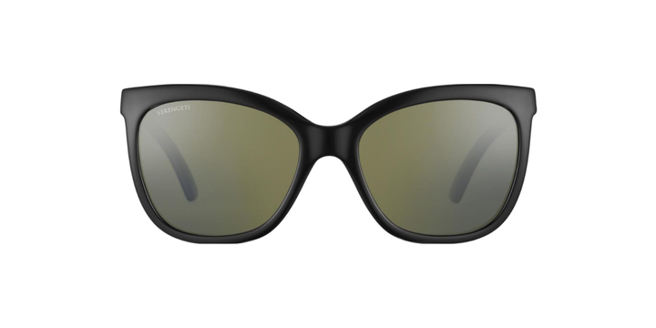 Serengeti | 8971 Agata | Shiny Black Green Polarised