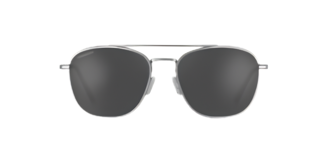 Serengeti | Carroll Large | Matte Silver Mineral Smoke Polarised