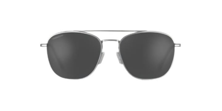 Serengeti | Carroll Large | Matte Silver Mineral Smoke Polarised