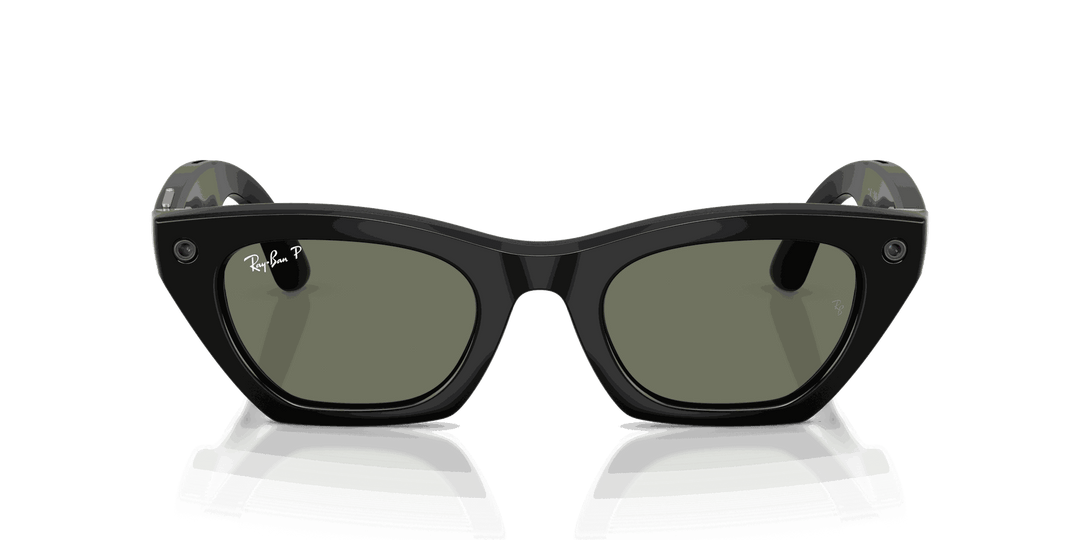 Ray-Ban Meta Gen 3 | RW4015 Zena | Shiny Black G15 Green Polarised
