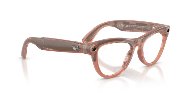 Ray- Ban Meta Gen 2 | RW4014 | Shiny Peach Transition Brown