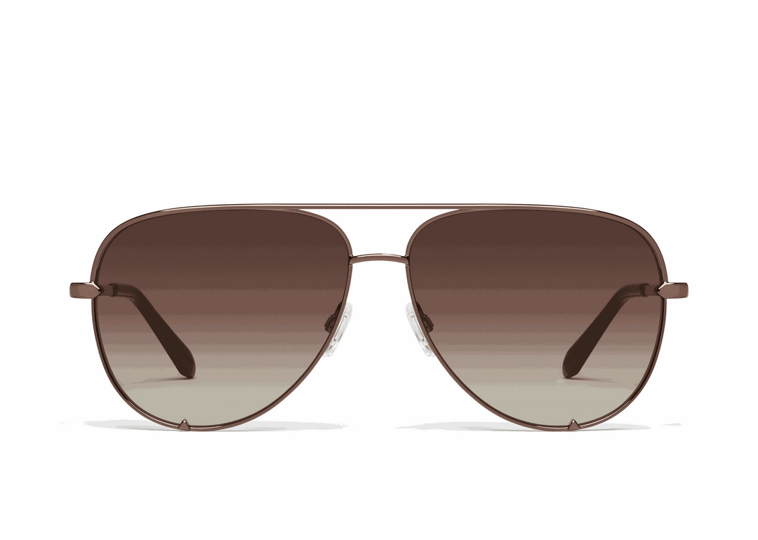 Quay | High Key XL | Large Chocolate Dark Brown