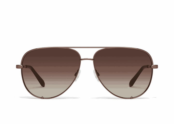 Quay | High Key XL | Large Chocolate Dark Brown