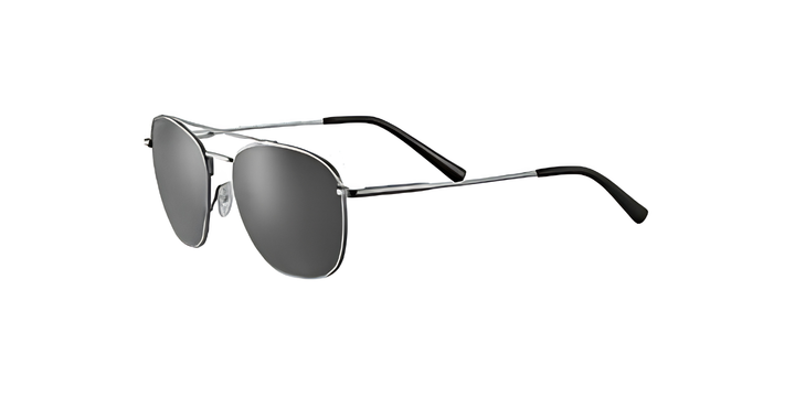 Serengeti | Carroll Large | Matte Silver Mineral Smoke Polarised