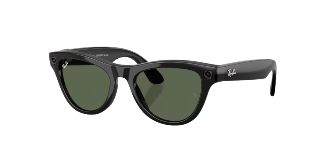 Ray-Ban Meta Gen 2 | RW4014 Skyler | Shiny Black/G15 Green