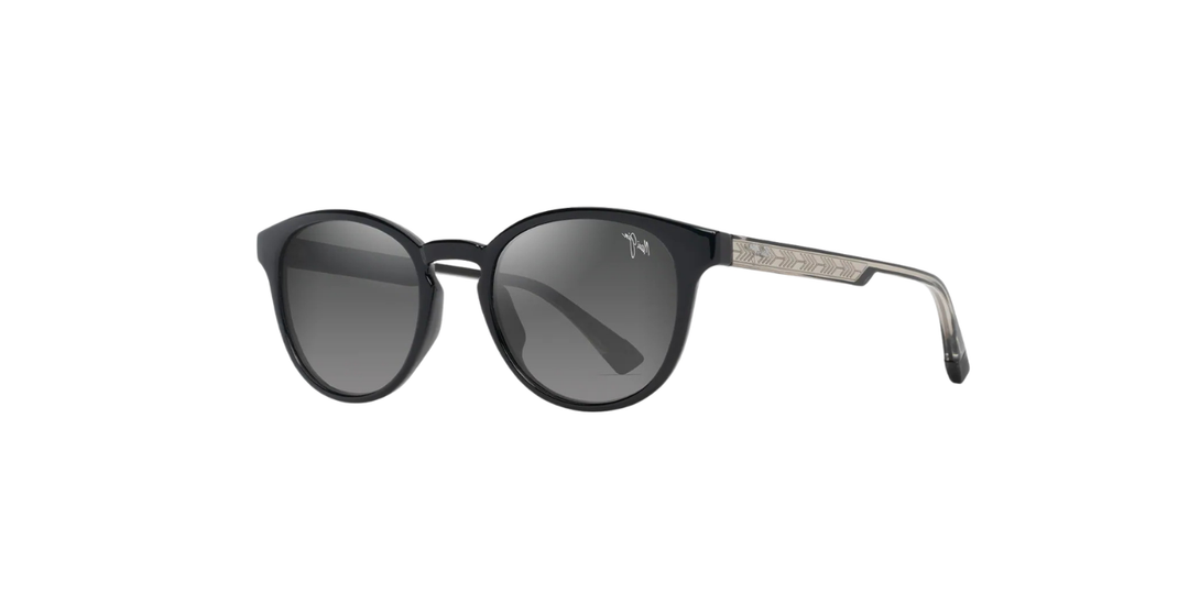 Maui Jim | HieHie | Shiny Black With Transparent