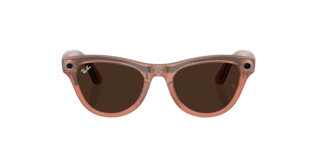 Ray- Ban Meta Gen 2 | RW4014 | Shiny Peach Transition Brown