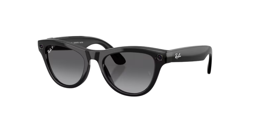 Ray-Ban Meta Gen 2 | RW4014 Skyler | Shiny Black/Gradient Graphite Polarised