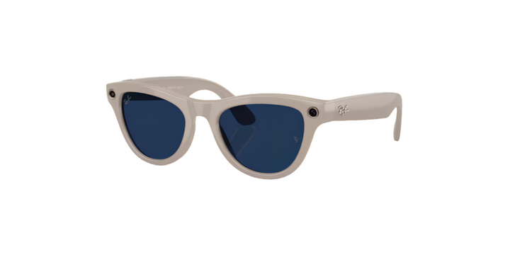 Ray-Ban Meta Gen 2 | RW4014 Skyler | Shiny Chalky Grey Transitions Sapphire