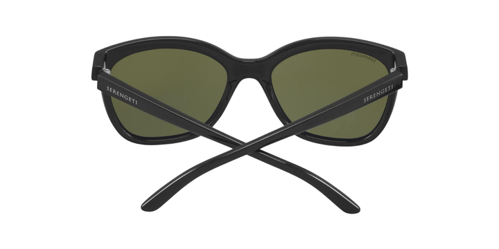 Serengeti | 8971 Agata | Shiny Black Green Polarised