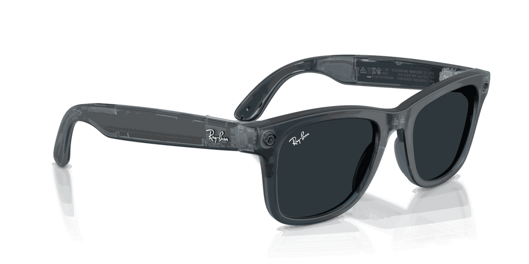 Ray-Ban Meta Gen 3 | RW4011 Wayfarer M | Matte Transparent Ocean Blue Grey