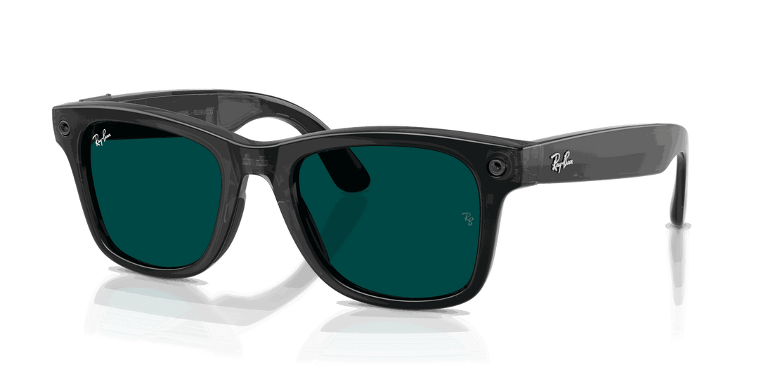 Ray-Ban Meta Gen 3 | RW4011 Wayfarer M | Transparent Black Transitions Aquamarine