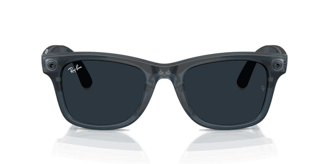 Ray-Ban Meta Gen 3 | RW4011 Wayfarer M | Matte Transparent Ocean Blue Grey
