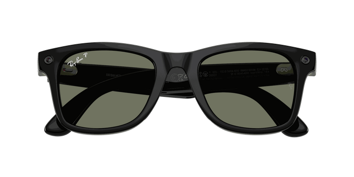 Ray-Ban Meta Gen 3 | RW4011 Wayfarer M | Shiny Black G15 Green Polarised