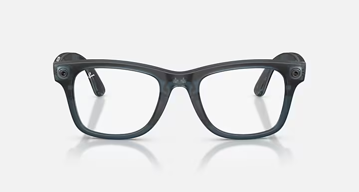 Ray-Ban Meta Gen 3 | RW4011V Wayfarer M | Transparent Matte Ocean Blue