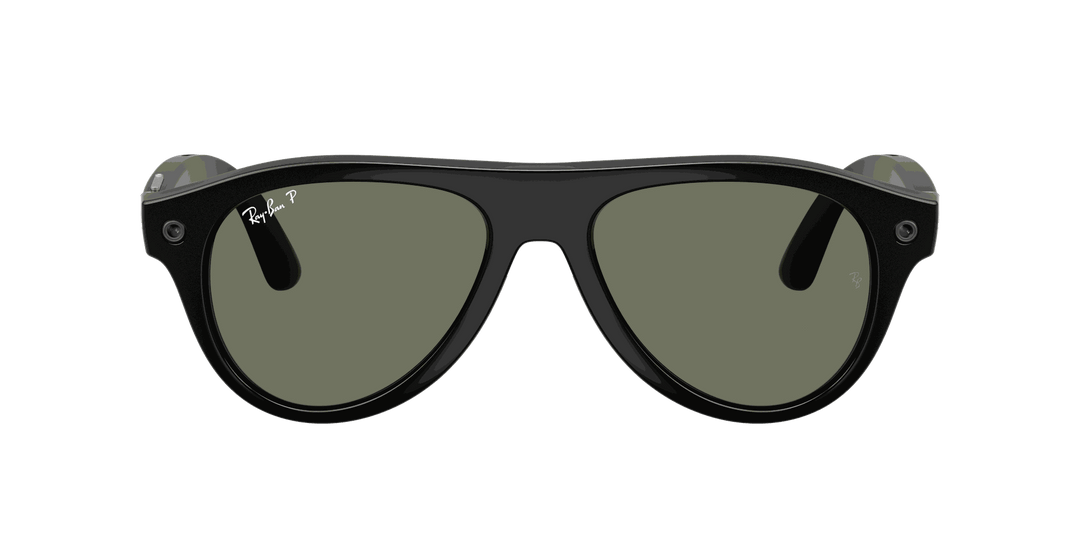 Ray-Ban Meta Gen 3 | RW4016 Aviator | Shiny Black G15 Green Polarised
