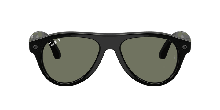 Ray-Ban Meta Gen 3 | RW4016 Aviator | Shiny Black G15 Green Polarised