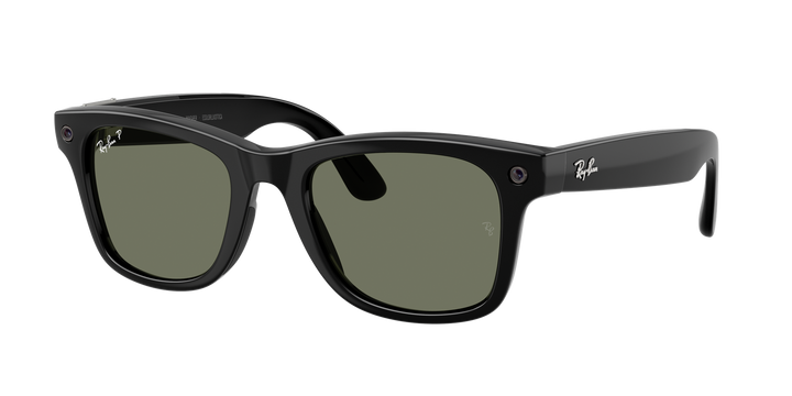 Ray-Ban Meta Gen 3 | RW4011 Wayfarer L | Shiny Black G15 Green Polarised