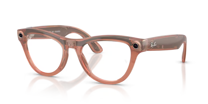 Ray- Ban Meta Gen 2 | RW4014 | Shiny Peach Transition Brown