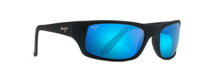 Maui Jim | Peahi | Black Matte Rubber Blue Hawaii