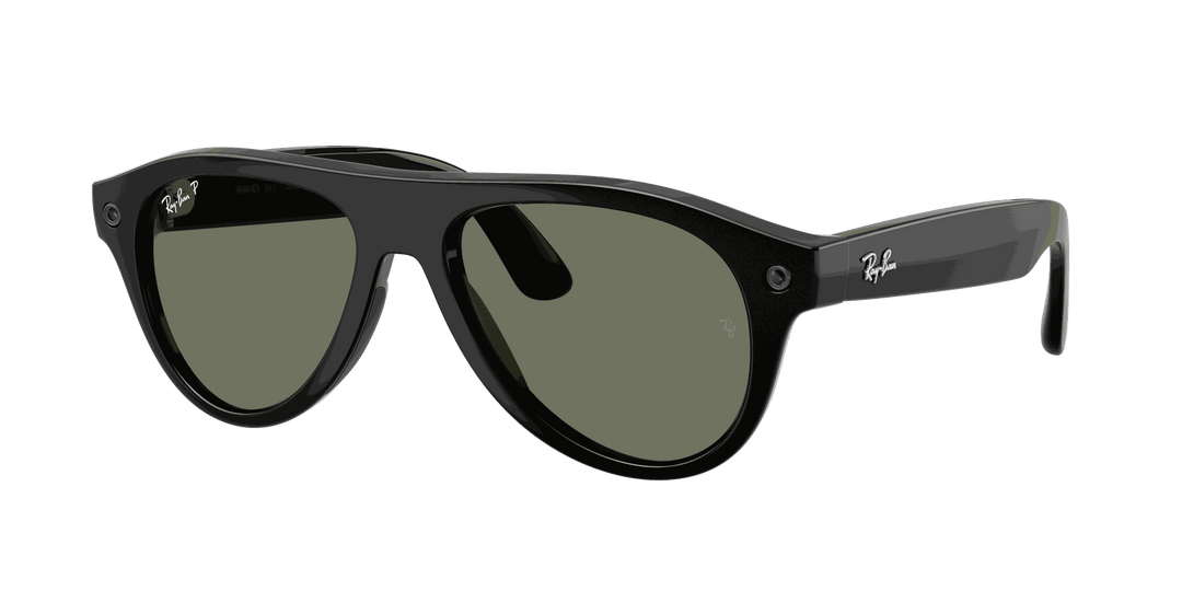 Ray-Ban Meta Gen 3 | RW4016 Aviator | Shiny Black G15 Green Polarised