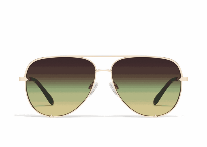 Quay | High Key XL | Gold Pistachio Glow