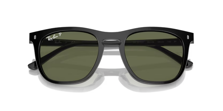 Ray-Ban | RB2210F | Black Green Polarised