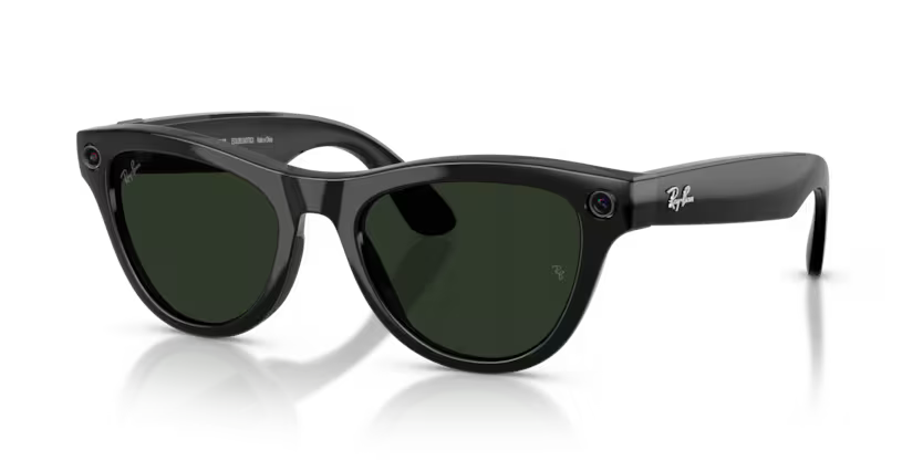 Ray-Ban Meta Gen 2 | RW4014 Skyler | Shiny Black/Graphite Green Transitions