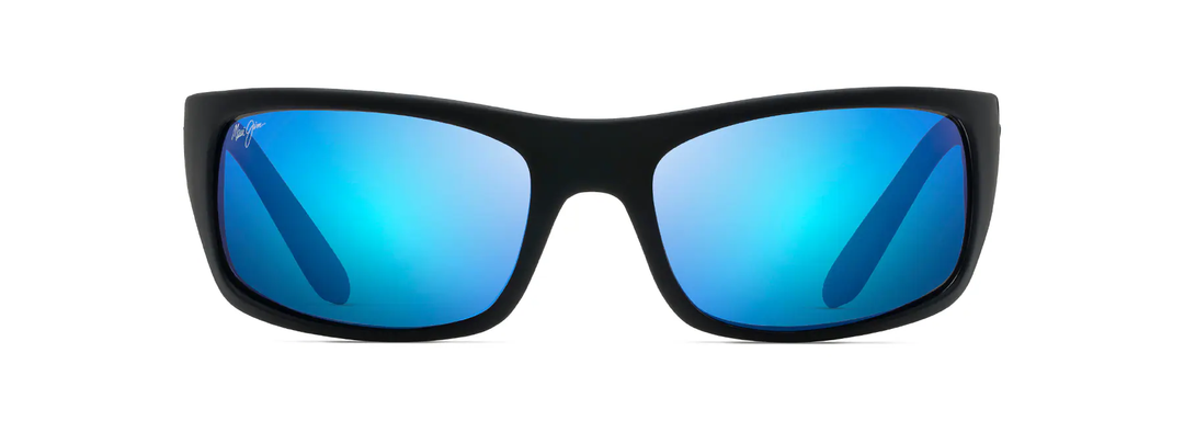 Maui Jim | Peahi | Black Matte Rubber Blue Hawaii