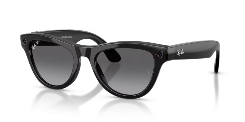 Ray-Ban Meta Gen 2 | RW4014 Skyler | Shiny Black/Gradient Graphite Polarised