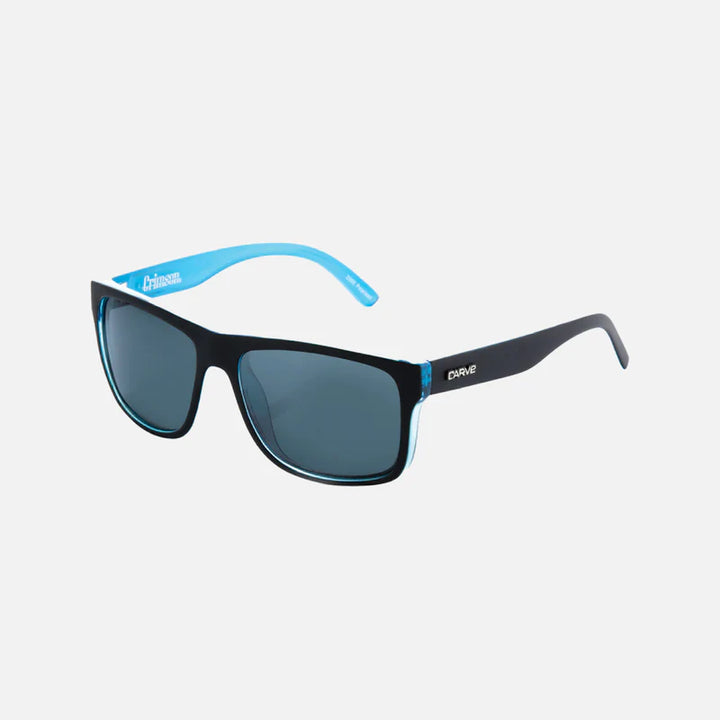 Carve | 2300 Crimson | Matte Black Cyan Crystal Grey Polarised