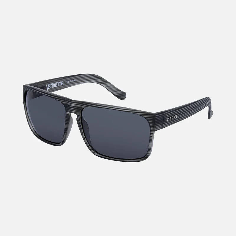Carve | 2457 Vendetta | Matt Grey Stripe Grey Polarised