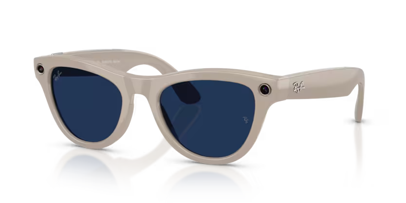 Ray-Ban Meta Gen 2 | RW4014 Skyler | Shiny Chalky Grey Transitions Sapphire