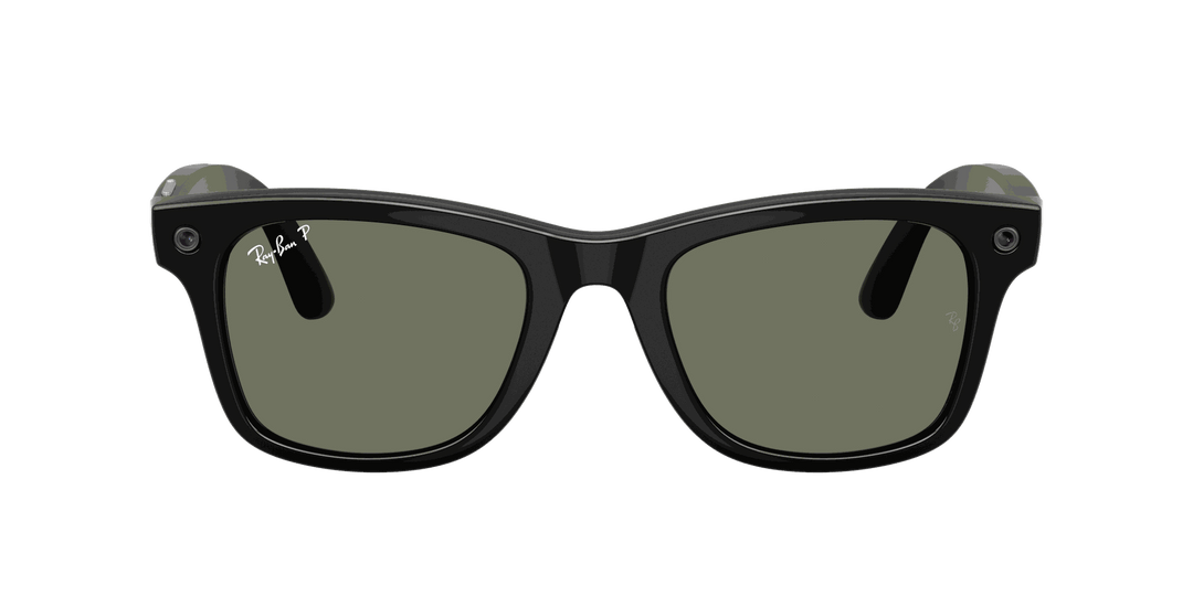 Ray-Ban Meta Gen 3 | RW4011 Wayfarer L | Shiny Black G15 Green Polarised