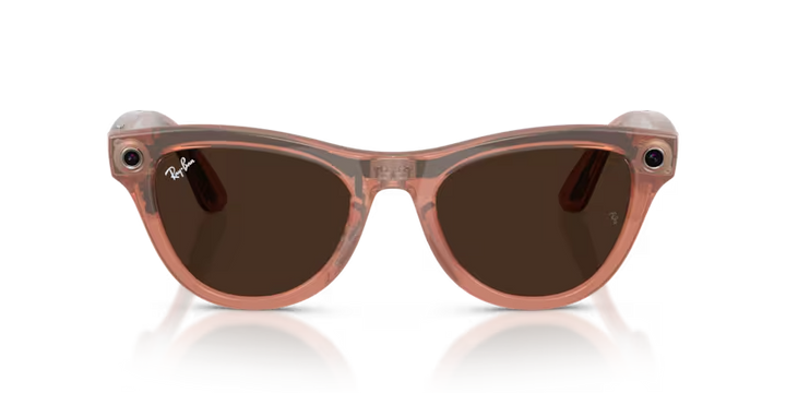 Ray- Ban Meta Gen 2 | RW4014 | Shiny Peach Transition Brown