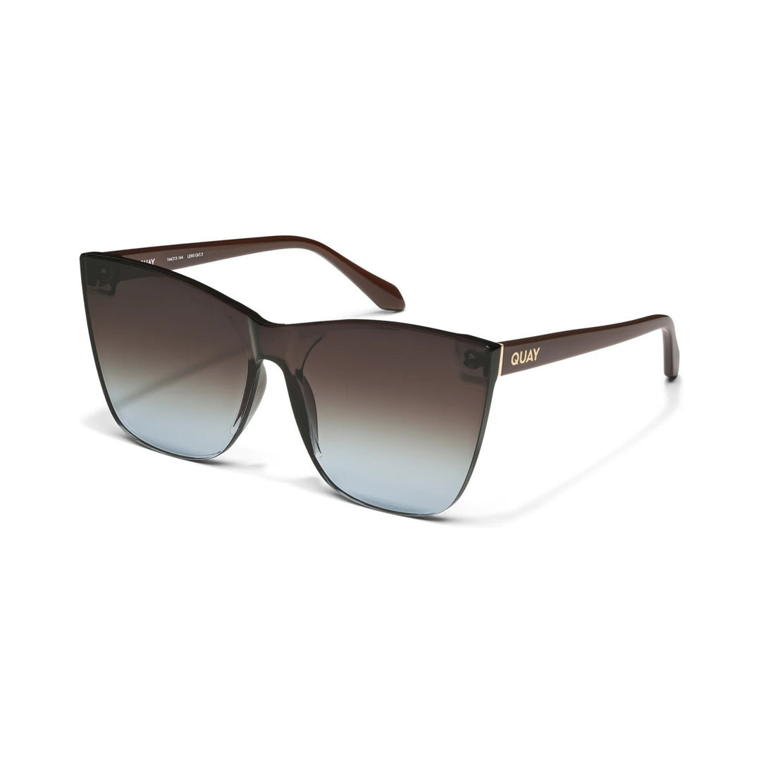 Quay Australia | Come Thru | Dark Brown Chocolate Blue