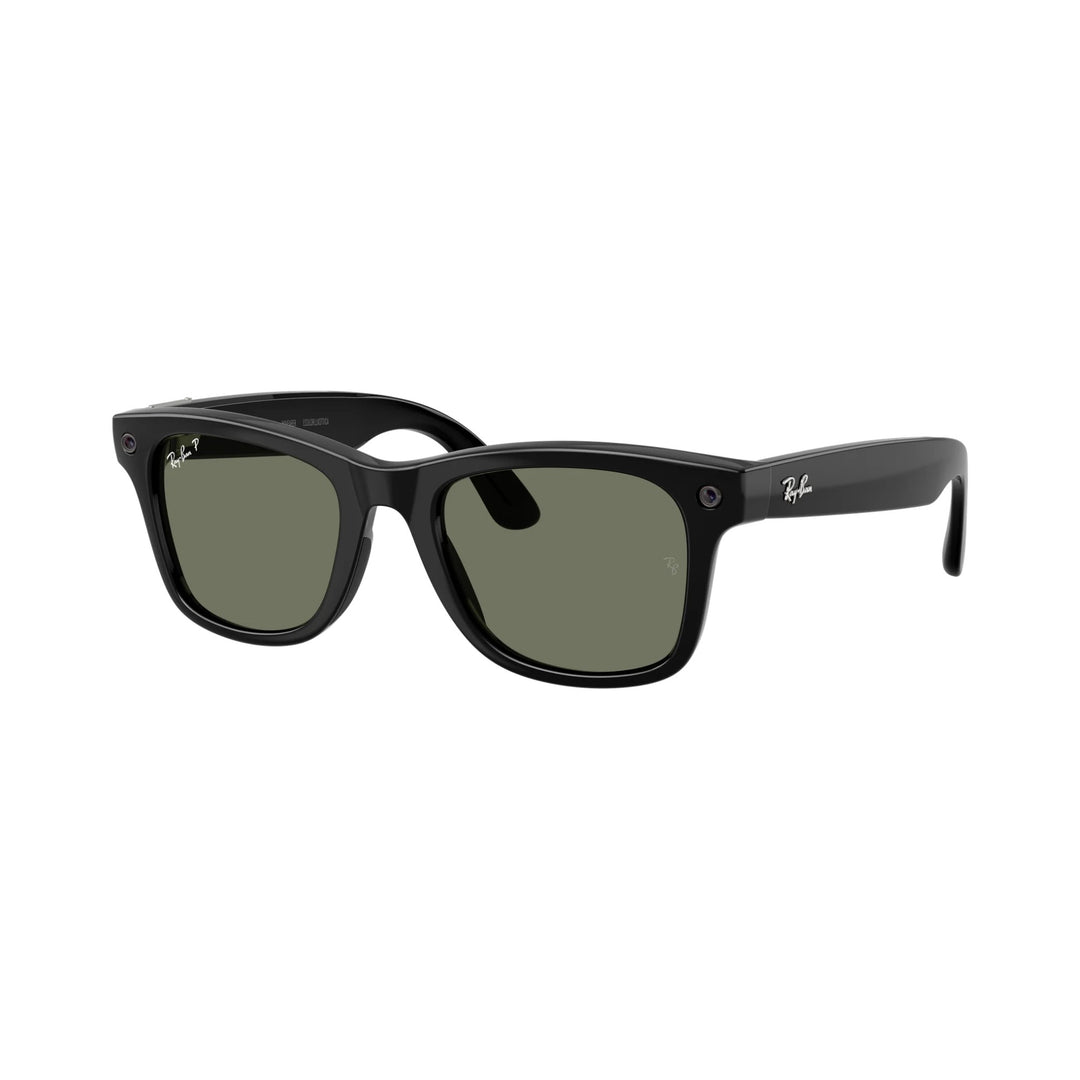 Ray-Ban Meta Gen 3 | RW4011 Wayfarer L | Shiny Black G15 Green Polarised