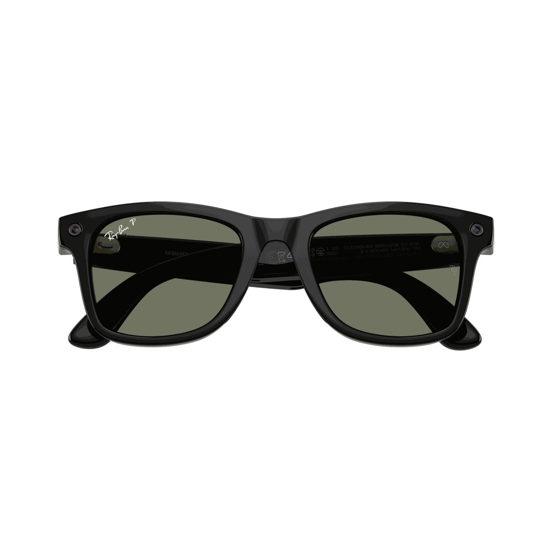 Ray-Ban Meta Gen 3 | RW4011 Wayfarer L | Shiny Black G15 Green Polarised