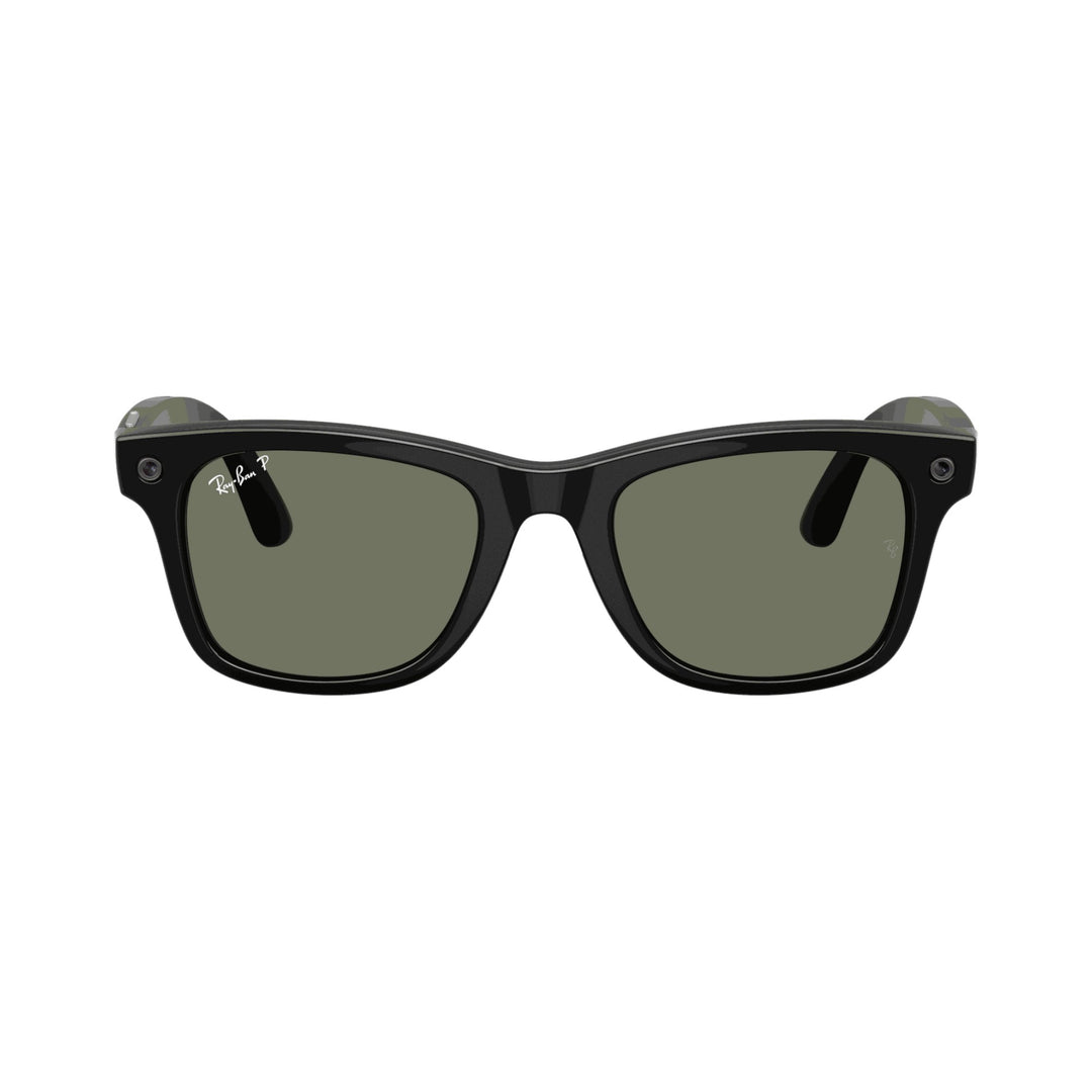 Ray-Ban Meta Gen 3 | RW4011 Wayfarer M | Shiny Black G15 Green Polarised