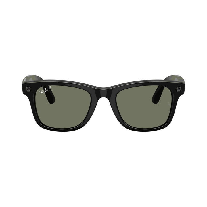 Ray-Ban Meta Gen 3 | RW4011 Wayfarer M | Shiny Black G15 Green Polarised