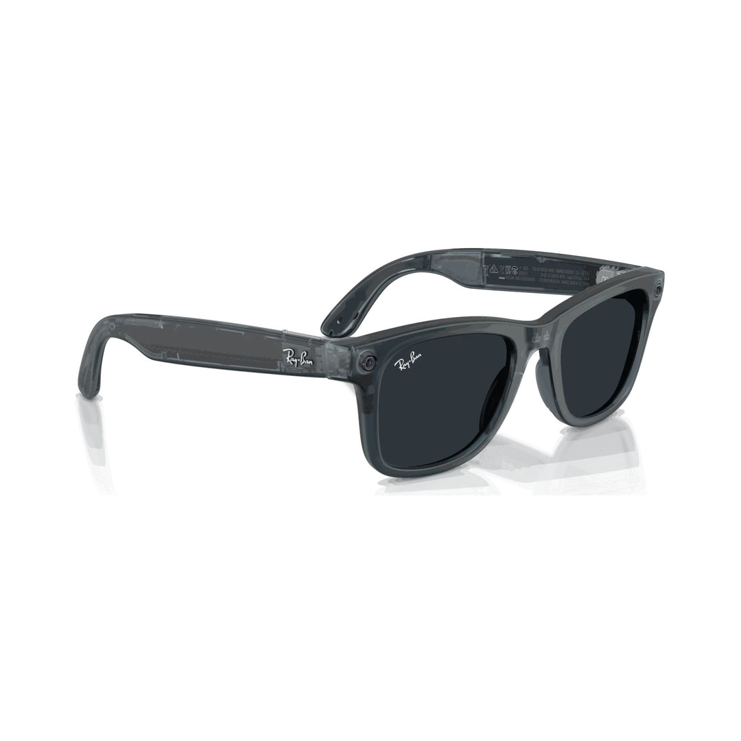 Ray-Ban Meta Gen 3 | RW4011 Wayfarer M | Matte Transparent Ocean Blue Grey