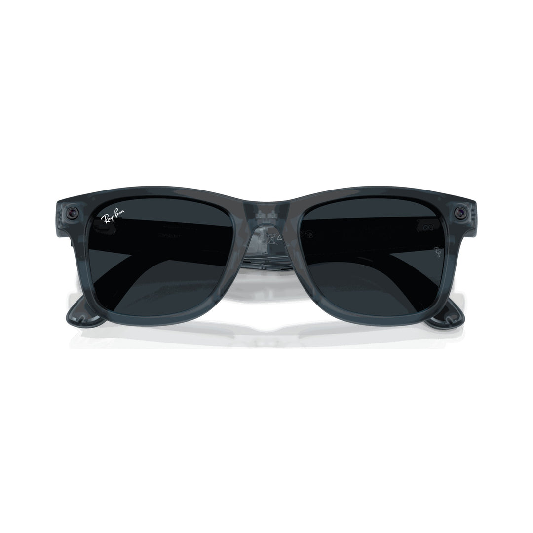 Ray-Ban Meta Gen 3 | RW4011 Wayfarer M | Matte Transparent Ocean Blue Grey